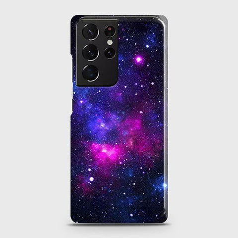 Samsung Galaxy S21 Ultra 5G Cover - Dark Galaxy Stars Modern Printed Hard Case with Life Time Colors Guarantee
