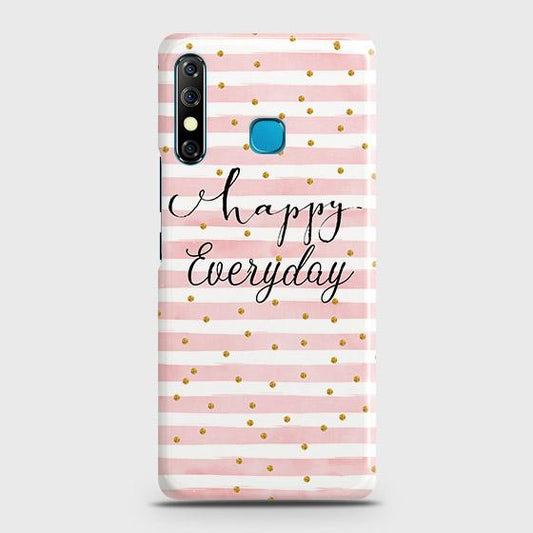 Tecno Spark 4 Cover - Trendy Happy Everyday Printed Hard Case with Life Time Colors Guarantee ( Fast Delivery )