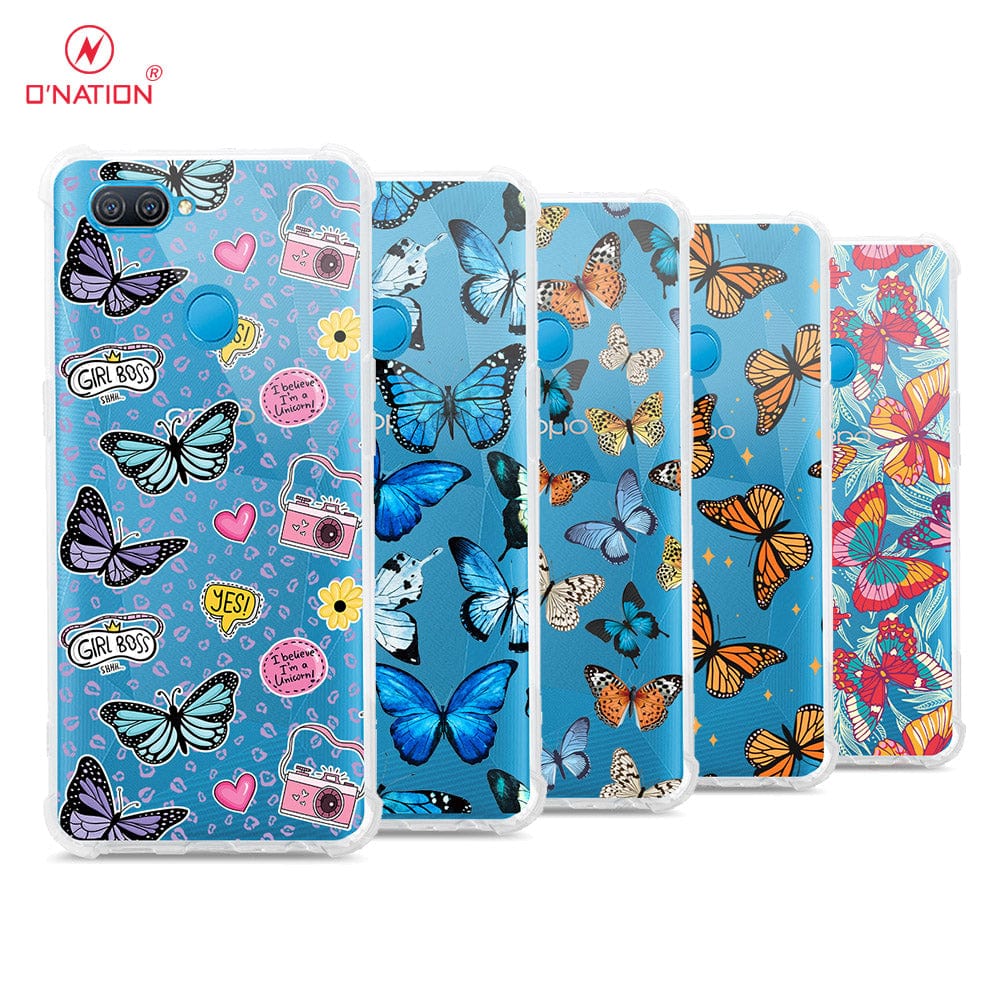 Oppo A5s Cover - O'Nation Butterfly Dreams Series - 9 Designs - Clear Phone Case - Soft Silicon Borders