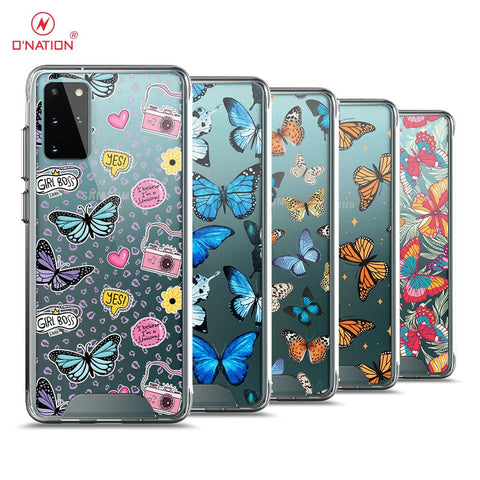 Samsung Galaxy S20 Plus Cover - O'Nation Butterfly Dreams Series - 9 Designs - Clear Phone Case - Soft Silicon Bordersx