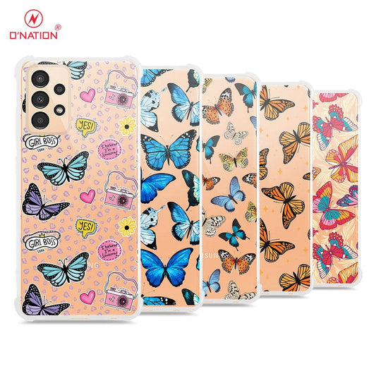 Samsung Galaxy A13 Cover - O'Nation Butterfly Dreams Series - 9 Designs - Clear Phone Case - Soft Silicon Borders