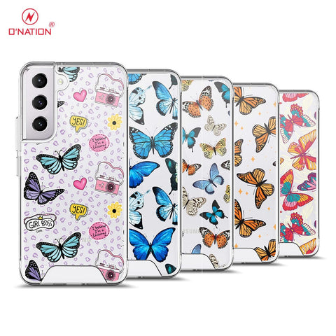 Samsung Galaxy S22 Plus 5G Cover - O'Nation Butterfly Dreams Series - 9 Designs - Clear Phone Case - Soft Silicon Bordersx