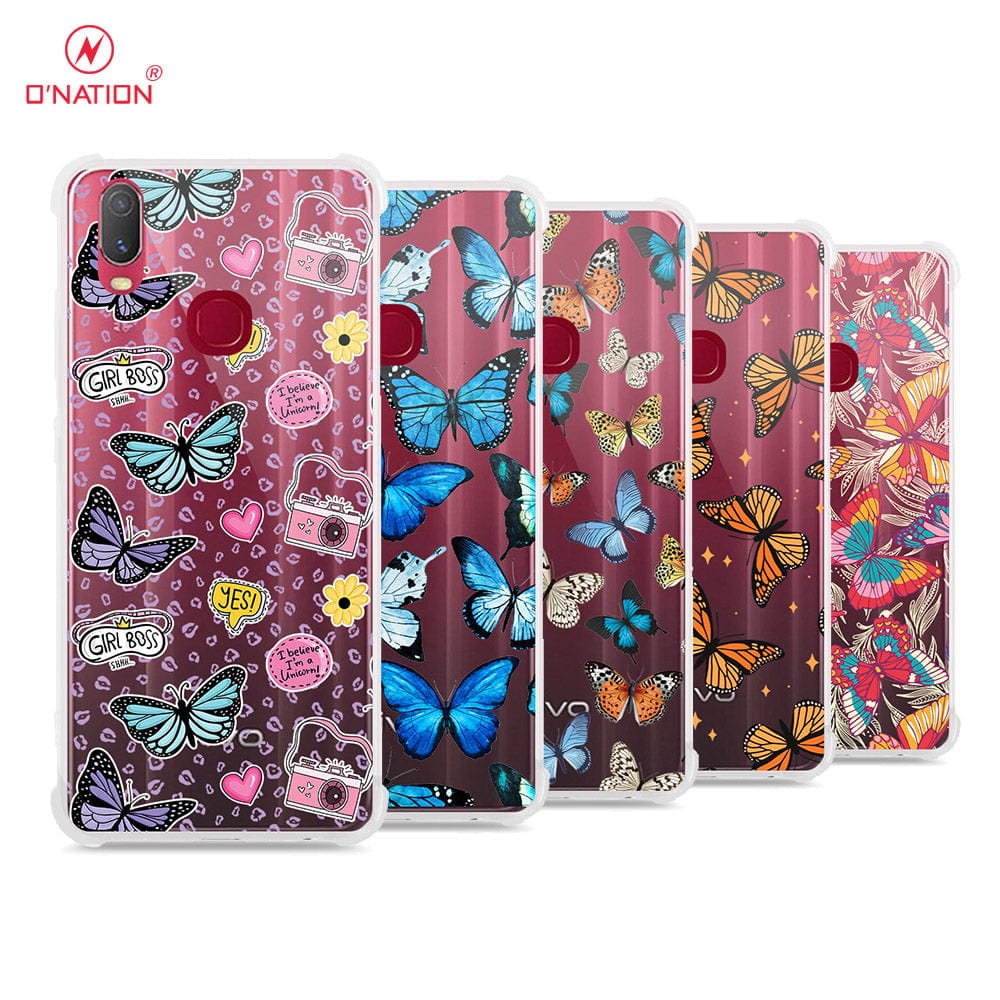 Vivo Y11 2019 Cover - O'Nation Butterfly Dreams Series - 9 Designs - Clear Phone Case - Soft Silicon Borders