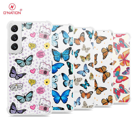 Samsung Galaxy S22 Plus 5G Cover - O'Nation Butterfly Dreams Series - 9 Designs - Clear Phone Case - Soft Silicon Bordersx