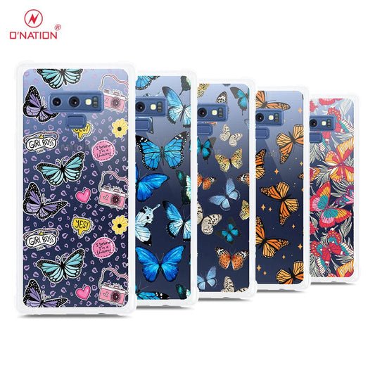 Samsung Galaxy Note 9 Cover - O'Nation Butterfly Dreams Series - 9 Designs - Clear Phone Case - Soft Silicon Borders