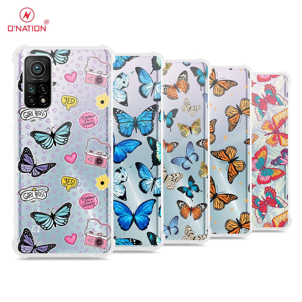 Xiaomi MI 10T Pro Cover - O'Nation Butterfly Dreams Series - 9 Designs - Clear Phone Case - Soft Silicon Borders