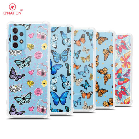 Samsung Galaxy A52 Cover - O'Nation Butterfly Dreams Series - 9 Designs - Clear Phone Case - Soft Silicon Borders