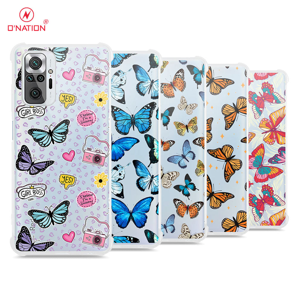 Xiaomi Redmi Note 10 Pro 4G Cover - O'Nation Butterfly Dreams Series - 9 Designs - Clear Phone Case - Soft Silicon Borders