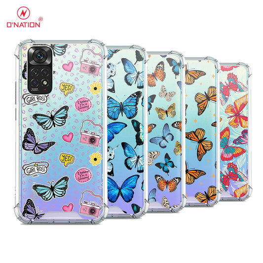 Xiaomi Redmi Note 11 Cover - O'Nation Butterfly Dreams Series - 9 Designs - Clear Phone Case - Soft Silicon Borders