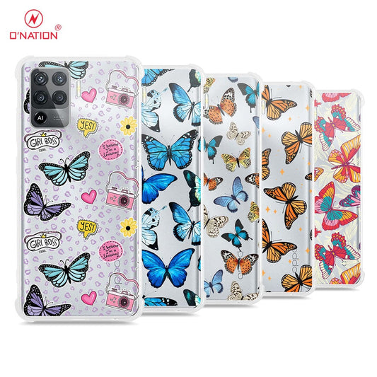 Oppo F19 Pro Cover - O'Nation Butterfly Dreams Series - 9 Designs - Clear Phone Case - Soft Silicon Borders