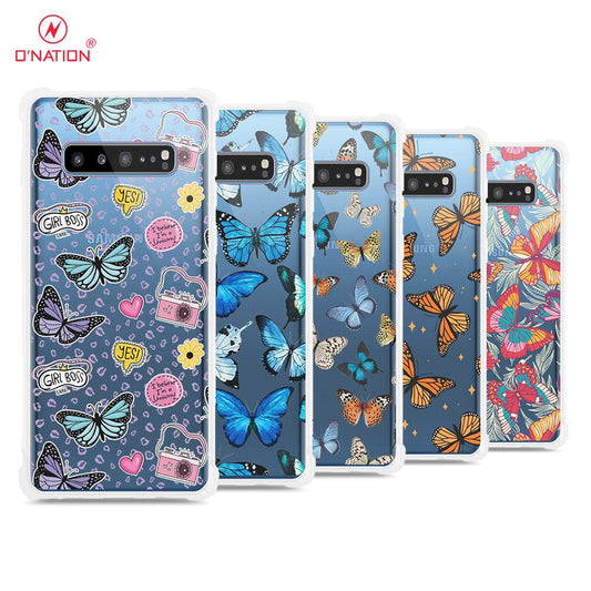 Samsung Galaxy S10 5G Cover - O'Nation Butterfly Dreams Series - 9 Designs - Clear Phone Case - Soft Silicon Borders