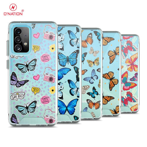 Samsung Galaxy A52 Cover - O'Nation Butterfly Dreams Series - 9 Designs - Clear Phone Case - Soft Silicon Borders