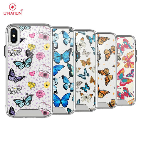 iPhone XS Max Cover -  O'Nation Butterfly Dreams Series - 9 Designs - Clear Phone Case - Soft Silicon Borders