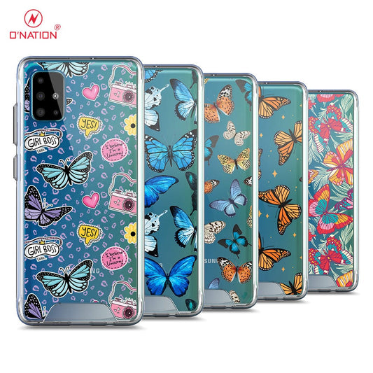 Samsung Galaxy A51 Cover - O'Nation Butterfly Dreams Series - 9 Designs - Clear Phone Case - Soft Silicon Borders