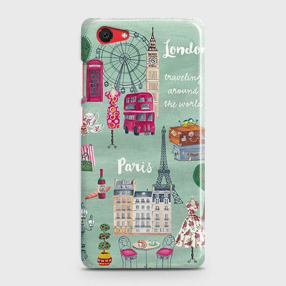 Vivo Y71 Cover - Matte Finish - London, Paris, New York ModernPrinted Hard Case with Life Time Colors Guarantee