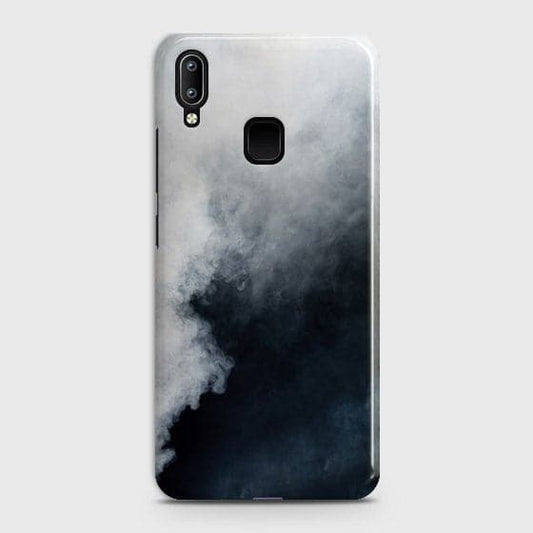 Vivo Y95 Cover - Matte Finish - Trendy Misty White and Black Marble Printed Hard Case with Life Time Colors Guarantee