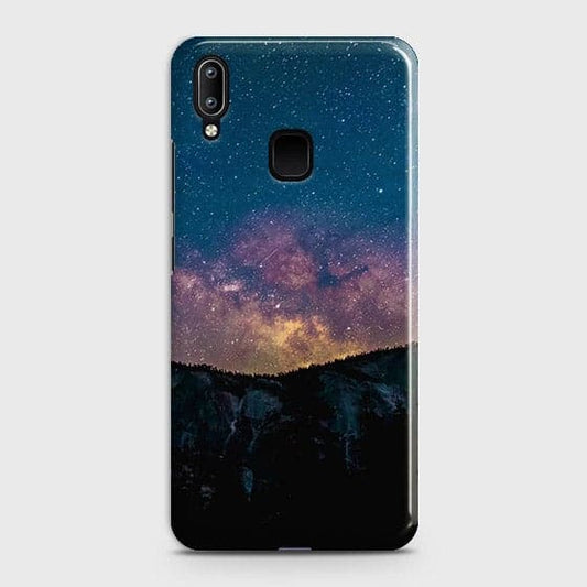 Vivo Y95 Cover - Matte Finish - Embrace Dark Galaxy  Trendy Printed Hard Case with Life Time Colors Guarantee