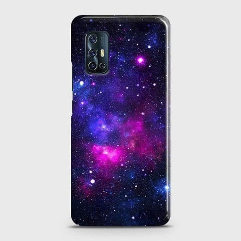 Vivo V17 Cover - Dark Galaxy Stars Modern Printed Hard Case with Life Time Colors Guarantee