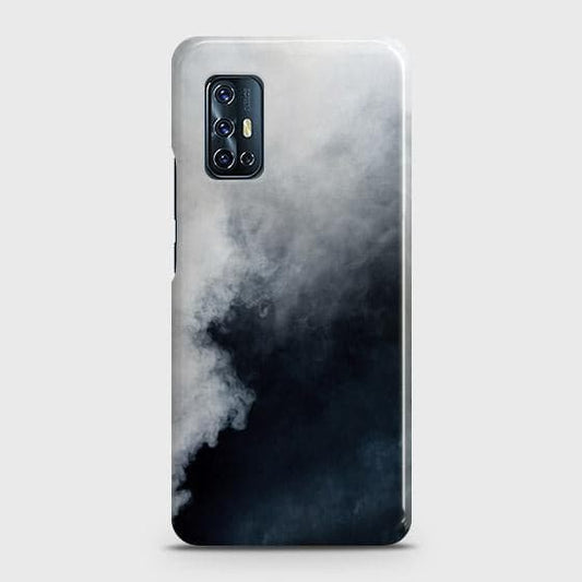 Vivo V17 Cover - Matte Finish - Trendy Misty White and Black Marble Printed Hard Case with Life Time Colors Guarantee(1)