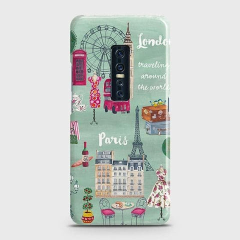 Vivo V17 Pro Cover - Matte Finish - London, Paris, New York ModernPrinted Hard Case with Life Time Colors Guarantee b63