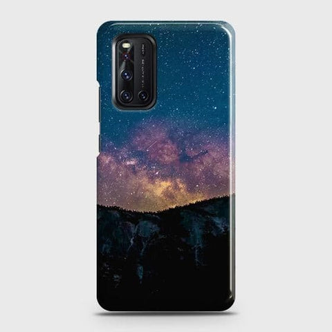 Vivo V19 Cover - Matte Finish - Embrace Dark Galaxy  Trendy Printed Hard Case with Life Time Colors Guarantee