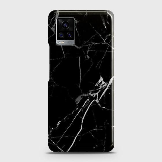 Vivo V20 Cover - Black Modern Classic Marble Printed Hard Case with Life Time Colors Guarantee