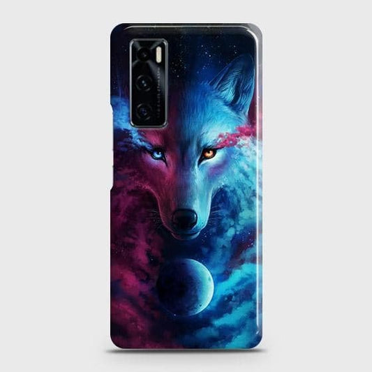 Vivo V20 SE Cover - Infinity Wolf Trendy Printed Hard Case with Life Time Colors Guarantee b52