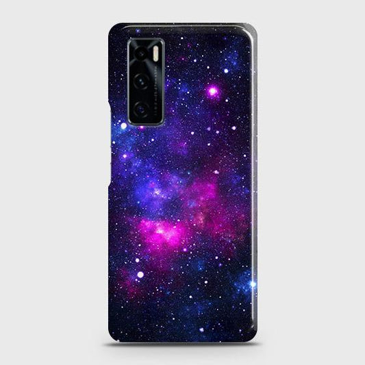 Vivo V20 SE Cover - Dark Galaxy Stars Modern Printed Hard Case with Life Time Colors Guarantee