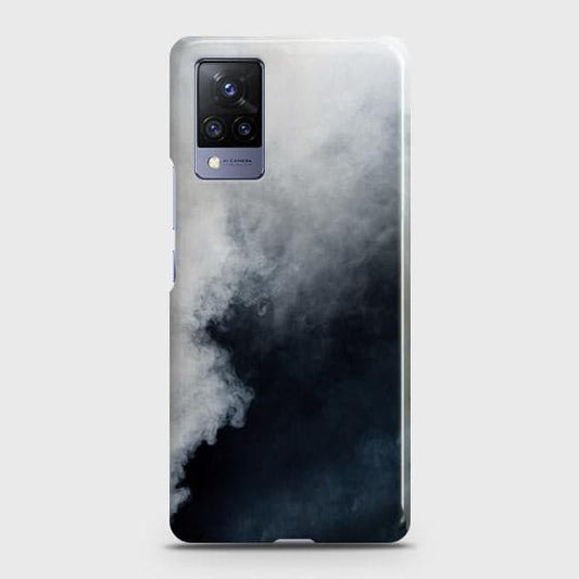 Vivo V21 Cover - Matte Finish - Trendy Misty White and Black Marble Printed Hard Case with Life Time Colors Guarantee