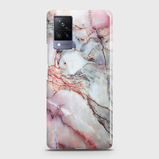 Vivo V21 Cover - Violet Sky Marble Trendy Printed Hard Case with Life Time Colors Guarantee