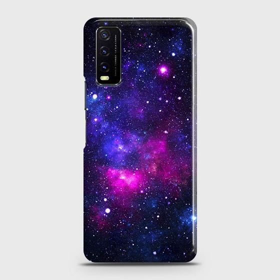 Vivo Y12s Cover - Dark Galaxy Stars Modern Printed Hard Case with Life Time Colors Guarantee