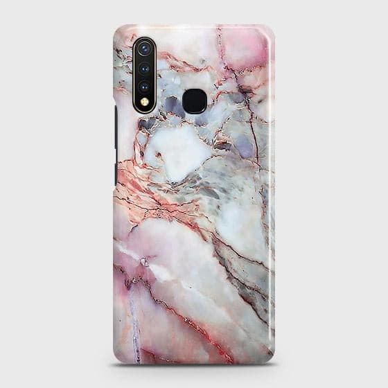 Vivo Y19 Cover - Violet Sky Marble Trendy Printed Hard Case with Life Time Colors Guarantee