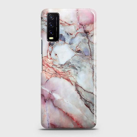 Vivo Y12a Cover - Violet Sky Marble Trendy Printed Hard Case with Life Time Colors Guarantee