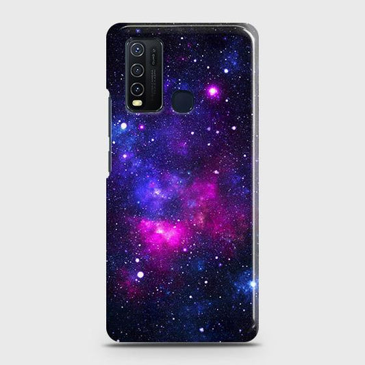 Vivo Y50 Cover - Dark Galaxy Stars Modern Printed Hard Case with Life Time Colors Guarantee