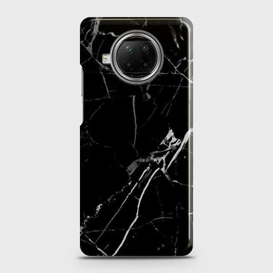 Xiaomi Mi 10i Cover - Black Modern Classic Marble Printed Hard Case with Life Time Colors Guarantee