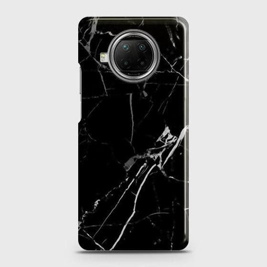 Xiaomi Mi 10i Cover - Black Modern Classic Marble Printed Hard Case with Life Time Colors Guarantee