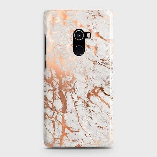 Xiaomi Mi Mix 2Cover - In Chic Rose Gold Chrome Style Printed Hard Case with Life Time Colors Guarantee