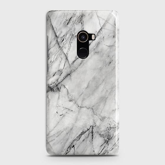 Xiaomi Mi Mix 2 Cover - Matte Finish - Trendy White Floor Marble Printed Hard Case with Life Time Colors Guarantee - D2