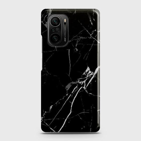 Xiaomi Poco F3 Cover - Black Modern Classic Marble Printed Hard Case with Life Time Colors Guarantee