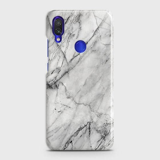 Xiaomi Redmi 7 Cover - Matte Finish - Trendy White Floor Marble Printed Hard Case with Life Time Colors Guarantee - D2