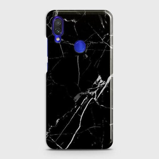 Xiaomi Redmi 7 Cover - Black Modern Classic Marble Printed Hard Case with Life Time Colors Guarantee