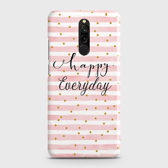 Xiaomi Redmi 8 Cover - Trendy Happy Everyday Printed Hard Case with Life Time Colors Guarantee(2)