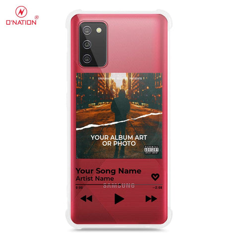 Samsung Galaxy A02s Cover - Personalised Album Art Series - 4 Designs - Clear Phone Case - Soft Silicon Borders