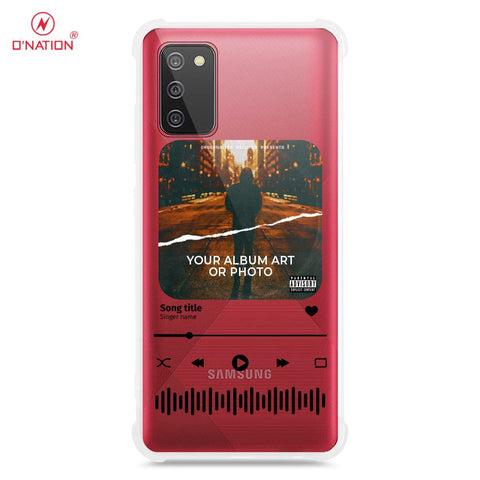 Samsung Galaxy A02s Cover - Personalised Album Art Series - 4 Designs - Clear Phone Case - Soft Silicon Borders