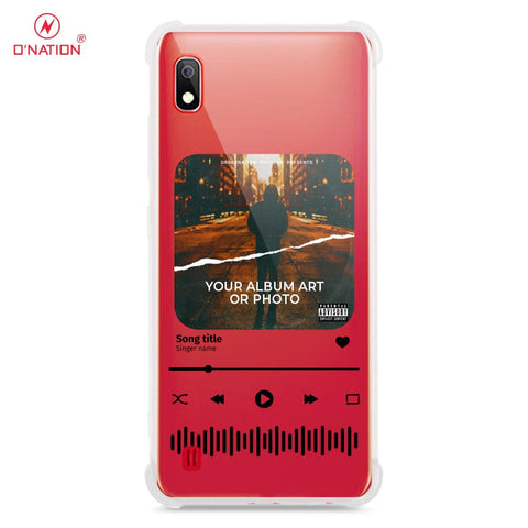 Samsung Galaxy A10 Cover - Personalised Album Art Series - 4 Designs - Clear Phone Case - Soft Silicon Borders