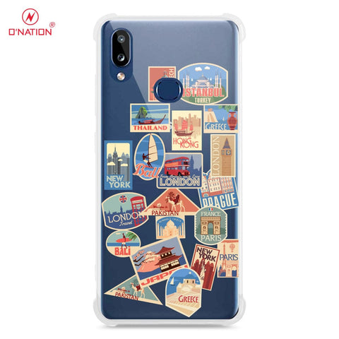 Samsung Galaxy A10s Cover - Personalised Boarding Pass Ticket Series - 5 Designs - Clear Phone Case - Soft Silicon Borders