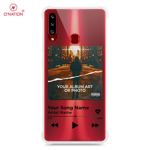 Samsung Galaxy A20s Cover - Personalised Album Art Series - 4 Designs - Clear Phone Case - Soft Silicon Borders