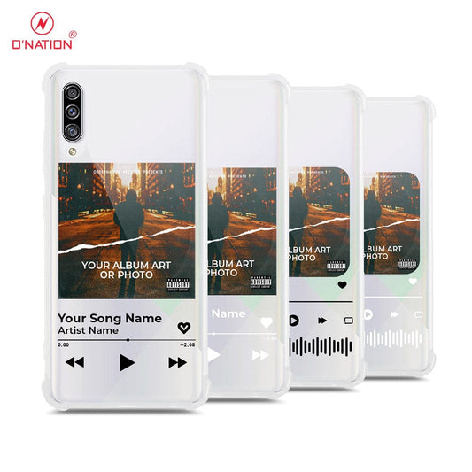 Samsung Galaxy A30s Cover - Personalised Album Art Series - 4 Designs - Clear Phone Case - Soft Silicon Borders