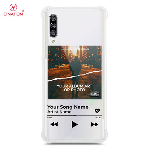 Samsung Galaxy A30s Cover - Personalised Album Art Series - 4 Designs - Clear Phone Case - Soft Silicon Borders