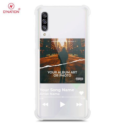 Samsung Galaxy A30s Cover - Personalised Album Art Series - 4 Designs - Clear Phone Case - Soft Silicon Borders